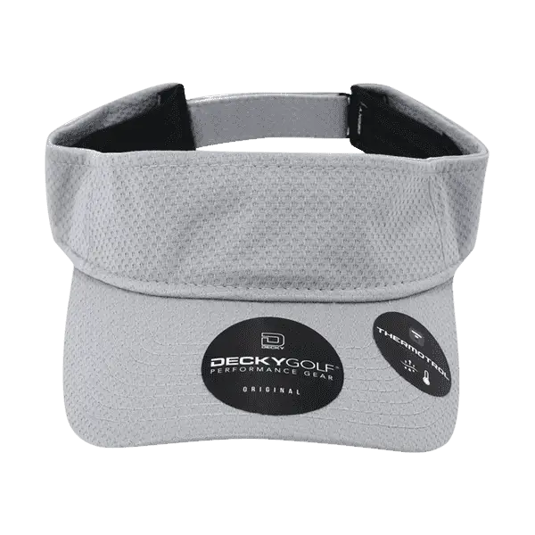 DeckyGolf 6204 Dimple Patterned Sun Visor - Gray - Gray / One Size Fits Most