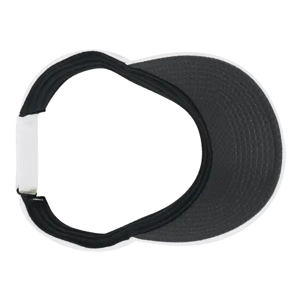 DeckyGolf 6204 Dimple Patterned Sun Visor - White - White / One Size Fits Most