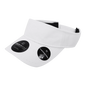 DeckyGolf 6204 Dimple Patterned Sun Visor - White - White / One Size Fits Most