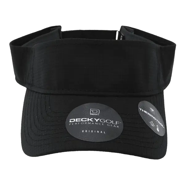 DeckyGolf 7104 Grid H2O Sun Visor - Black - Black / One Size Fits Most