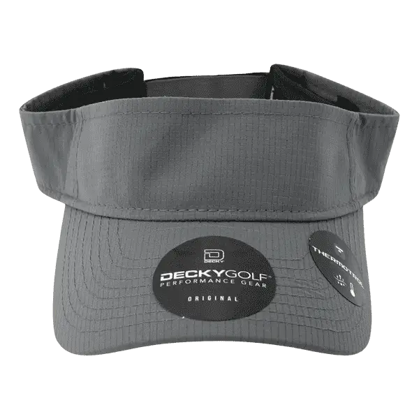 DeckyGolf 7104 Grid H2O Sun Visor - Charcoal - Dark Gray / One Size Fits Most