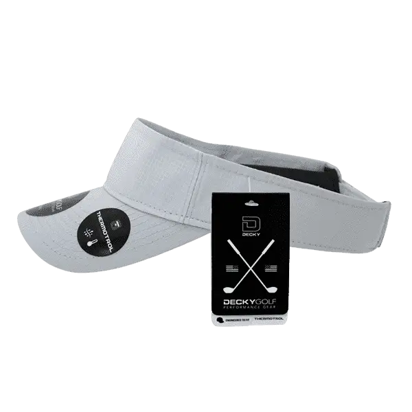 DeckyGolf 7104 Grid H2O Sun Visor - Gray - Gray / One Size Fits Most