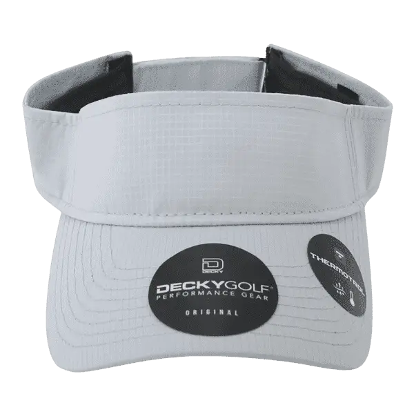 DeckyGolf 7104 Grid H2O Sun Visor - Gray - Gray / One Size Fits Most