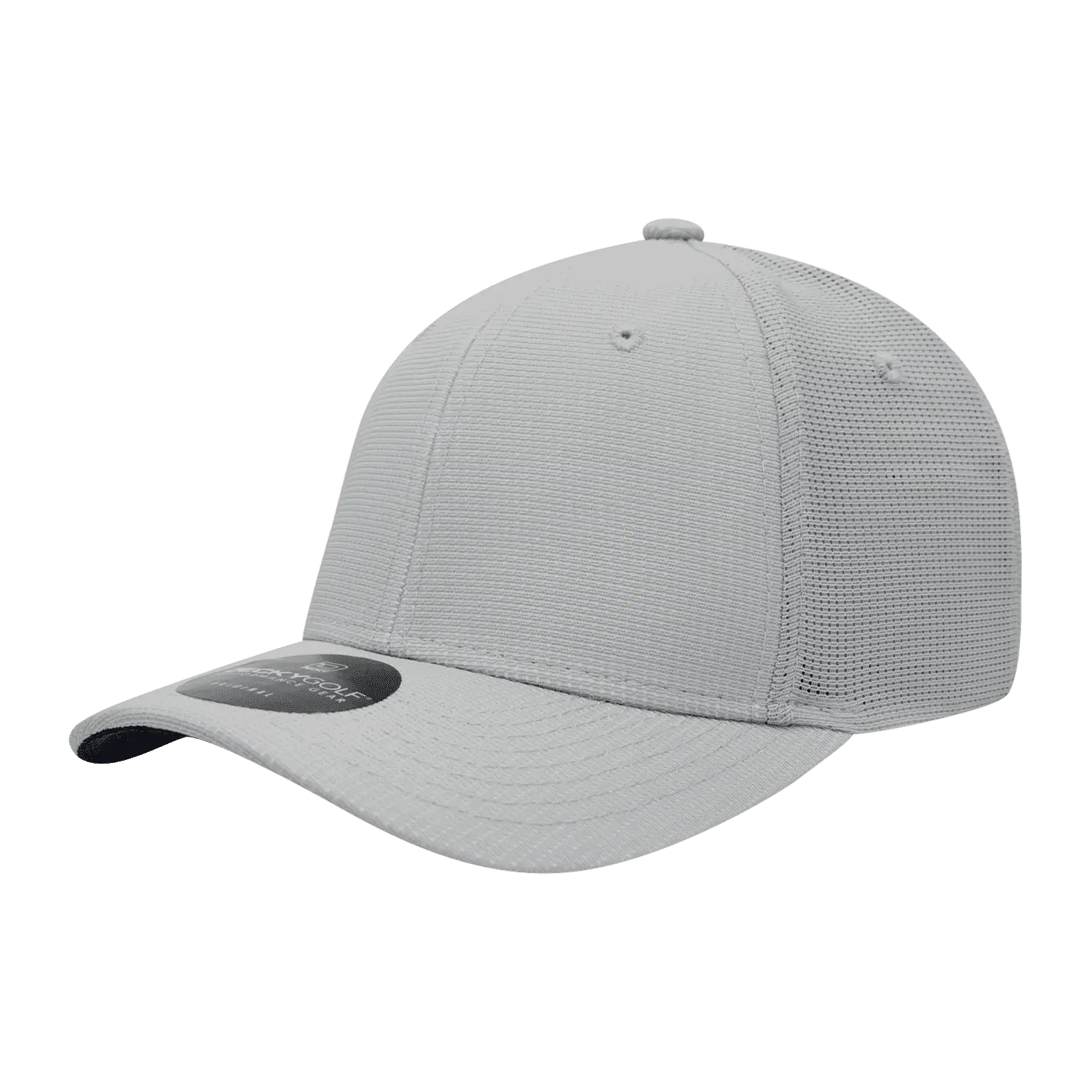 DeckyGolf 8101 Screen Fabric L/C Structured Cap - Gray - Gray / One Size Fits Most