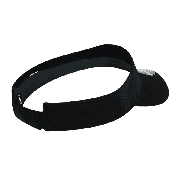 DeckyGolf 8104 Screen Fabric Sun Visor - Black - Black / One Size Fits Most