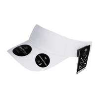 DeckyGolf 8104 Screen Fabric Sun Visor - White - White / One Size Fits Most