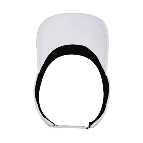 DeckyGolf 8104 Screen Fabric Sun Visor - White - White / One Size Fits Most
