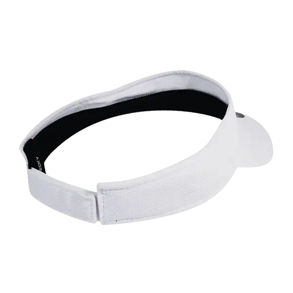 DeckyGolf 8104 Screen Fabric Sun Visor - White - White / One Size Fits Most