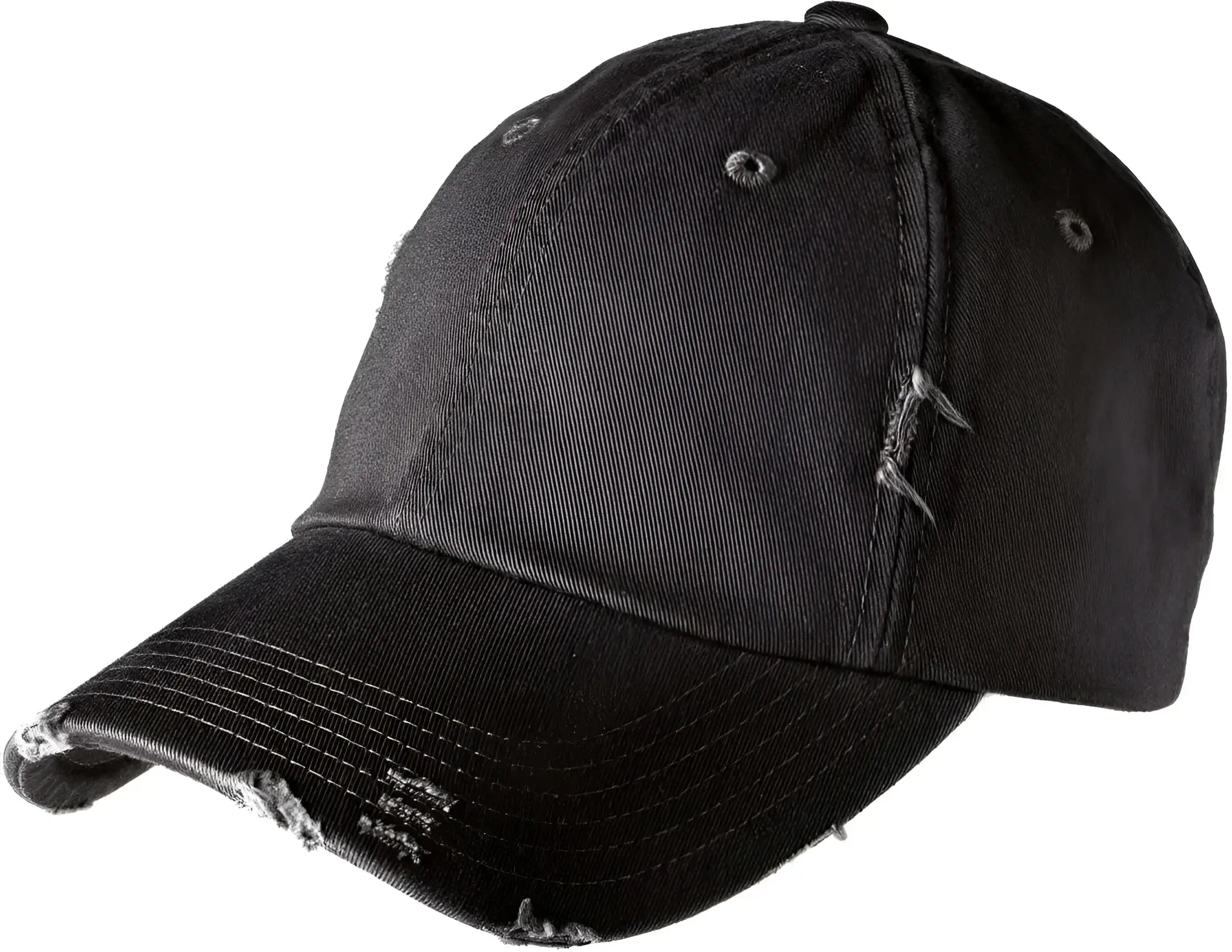 District DT600 Distressed Cap - Black - Black / One Size Fits Most