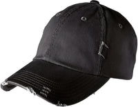 District DT600 Distressed Cap - Black - Black / One Size Fits Most