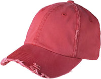 District DT600 Distressed Cap - Dashing Red - Red / One Size Fits Most