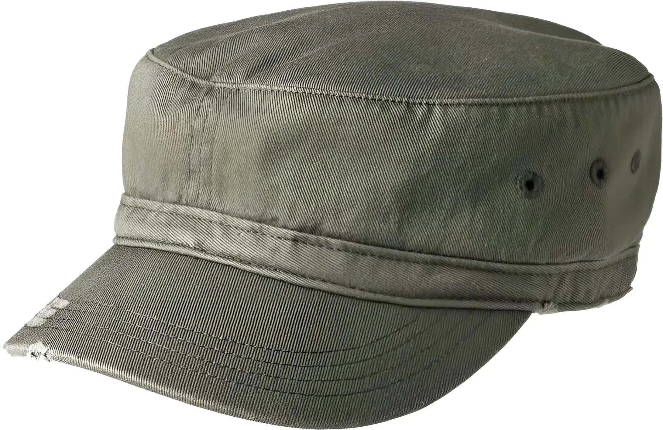 District DT605 Distressed Military Hat - Olive - Olive / One Size Fits Most