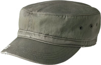 District DT605 Distressed Military Hat - Olive - Olive / One Size Fits Most
