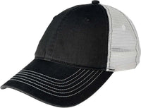 District DT607 Mesh Back Cap - Black White - Black White / One Size Fits Most
