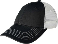 District DT607 Mesh Back Cap - Black White - Black White / One Size Fits Most