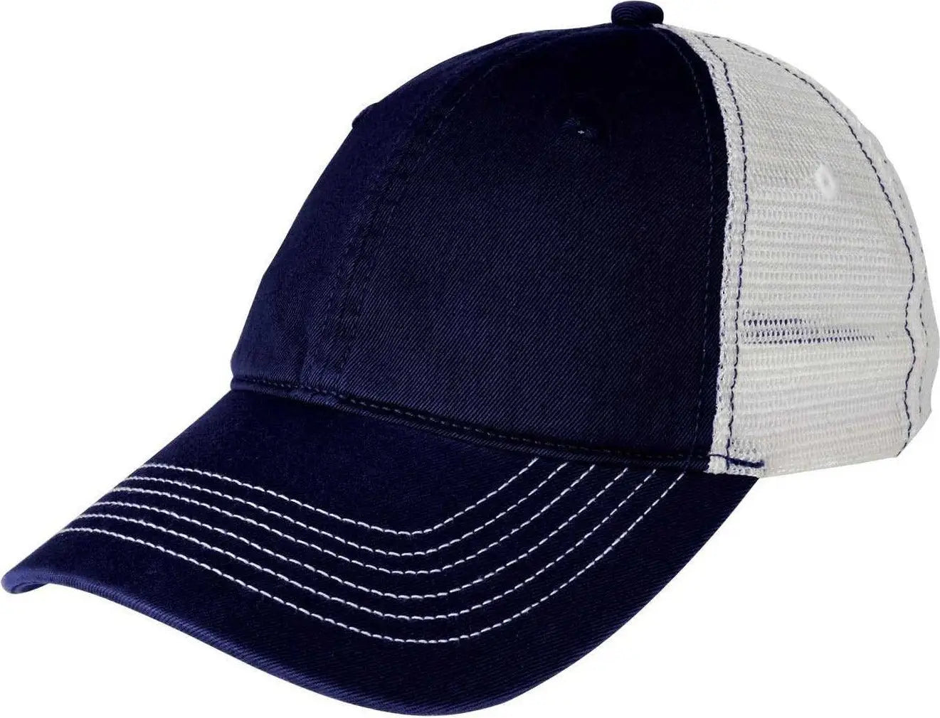 District DT607 Mesh Back Cap - New Navy White - Navy White / One Size Fits Most