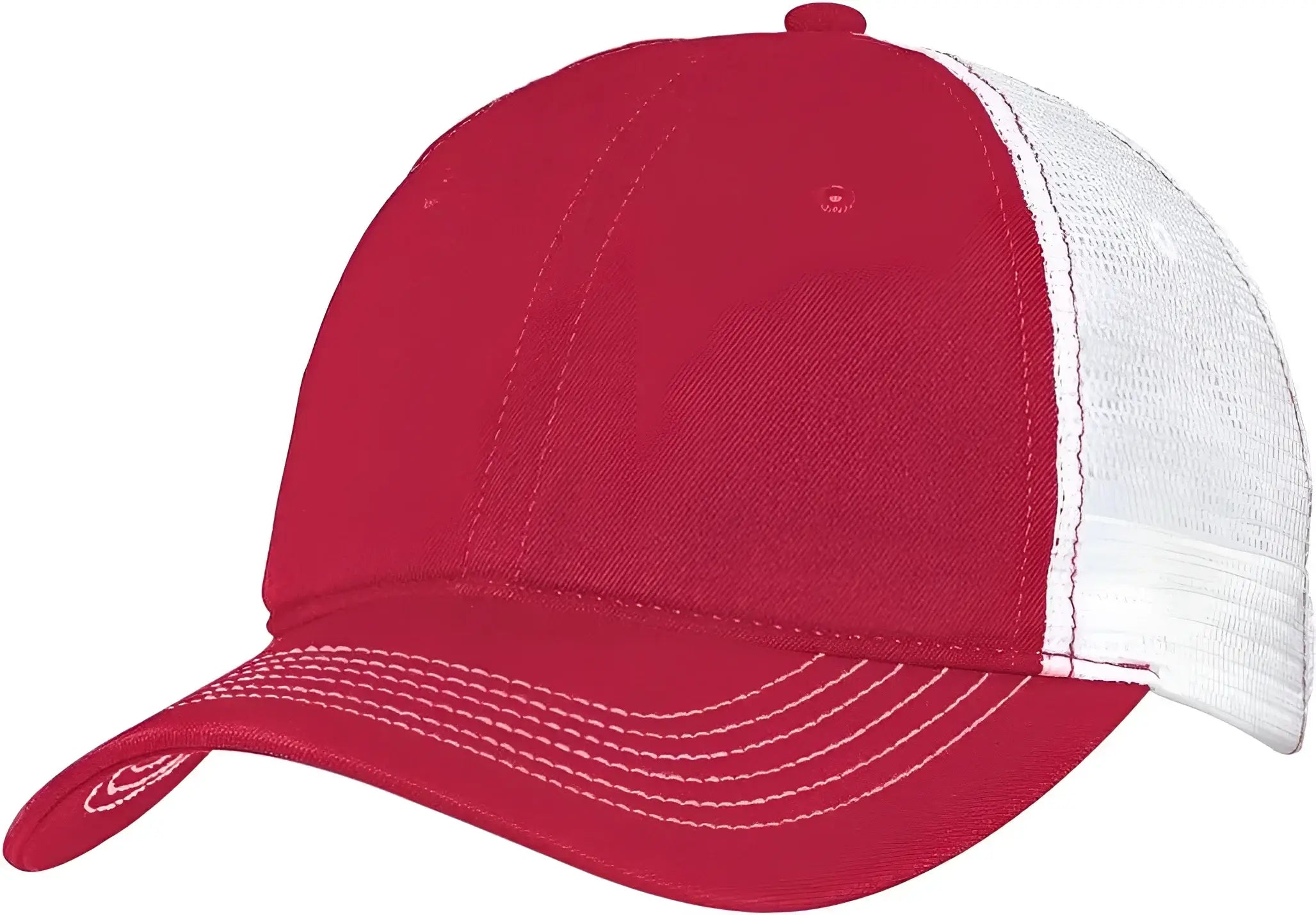 District DT607 Mesh Back Cap - Red White - Red White / One Size Fits Most