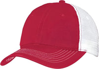 District DT607 Mesh Back Cap - Red White - Red White / One Size Fits Most