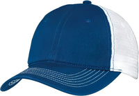 District DT607 Mesh Back Cap - Royal White - Royal White / One Size Fits Most
