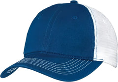 District DT607 Mesh Back Cap - Royal White - Royal White / One Size Fits Most