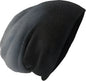 District DT618 Slouch Beanie - Black Dip Dye - Black Dark Gray / One Size Fits Most