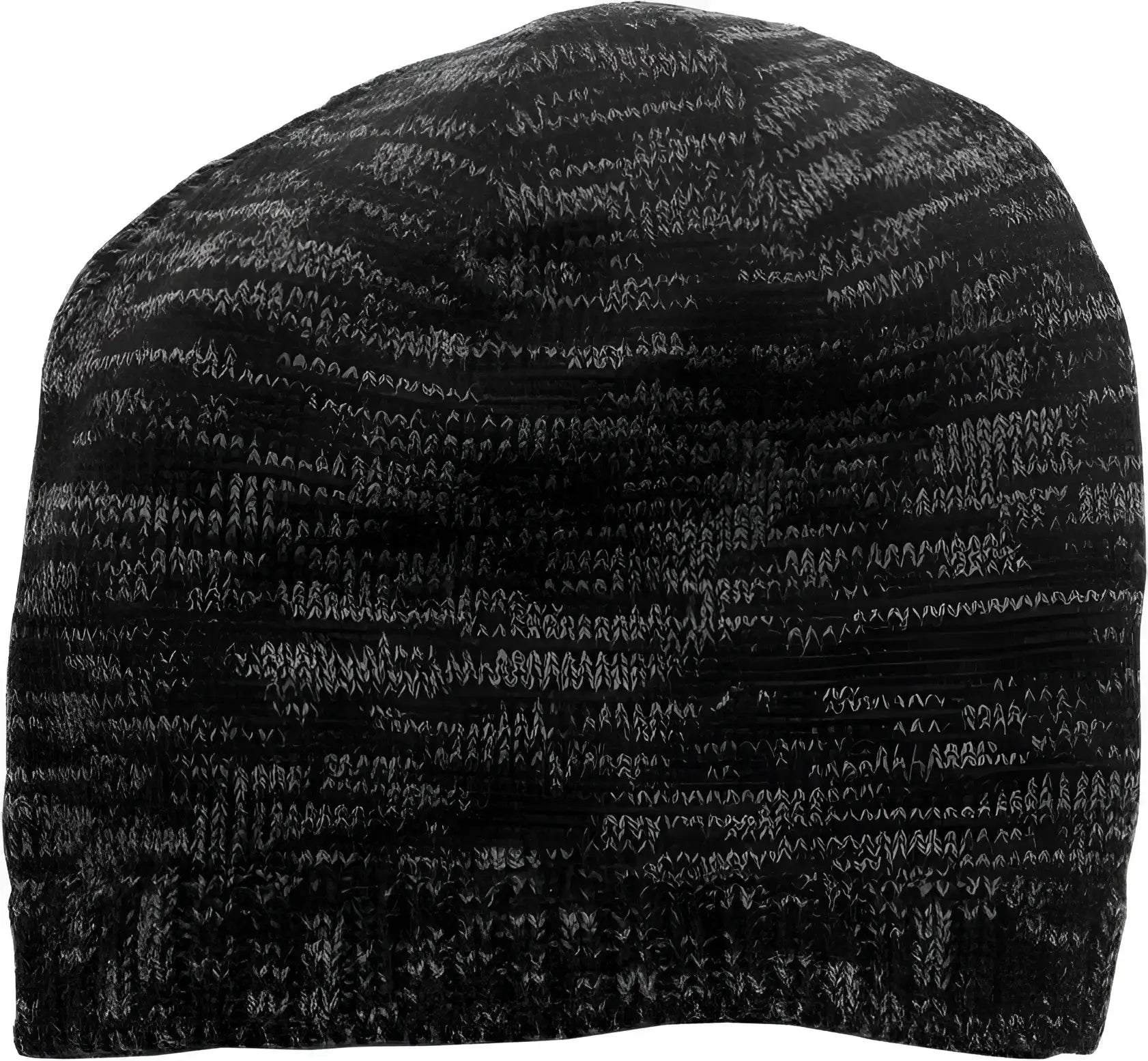 District DT620 Spaced-Dyed Beanie DT620Black Charcoal - Black Dark Gray / One Size Fits Most