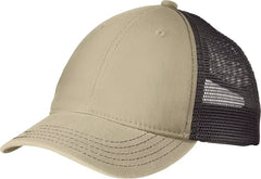 District DT630 Super Soft Mesh Back Cap - Khaki Chocolate Brown - Khaki Brown / One Size Fits Most