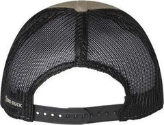 Dri Duck 3006 Hudson Trucker Cap - Gravel - Green Black / One Size Fits Most