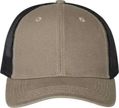 Dri Duck 3006 Hudson Trucker Cap - Gravel - Green Black / One Size Fits Most