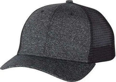 Dri Duck 3007 Fuse Trucker Cap - Black Black - Black / 6 5/8’’ - 7 3/8’’