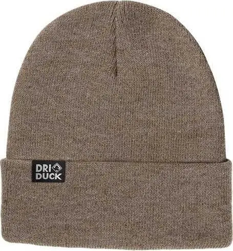 Dri Duck 3523 Coleman Beanie Gravel Green Black / One Size Fits Most