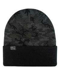 DRI DUCK 3523S Coleman Cuffed Beanie - 3523 - Black Woodland Camo - Black Woodland Camo / One Size Fits Most