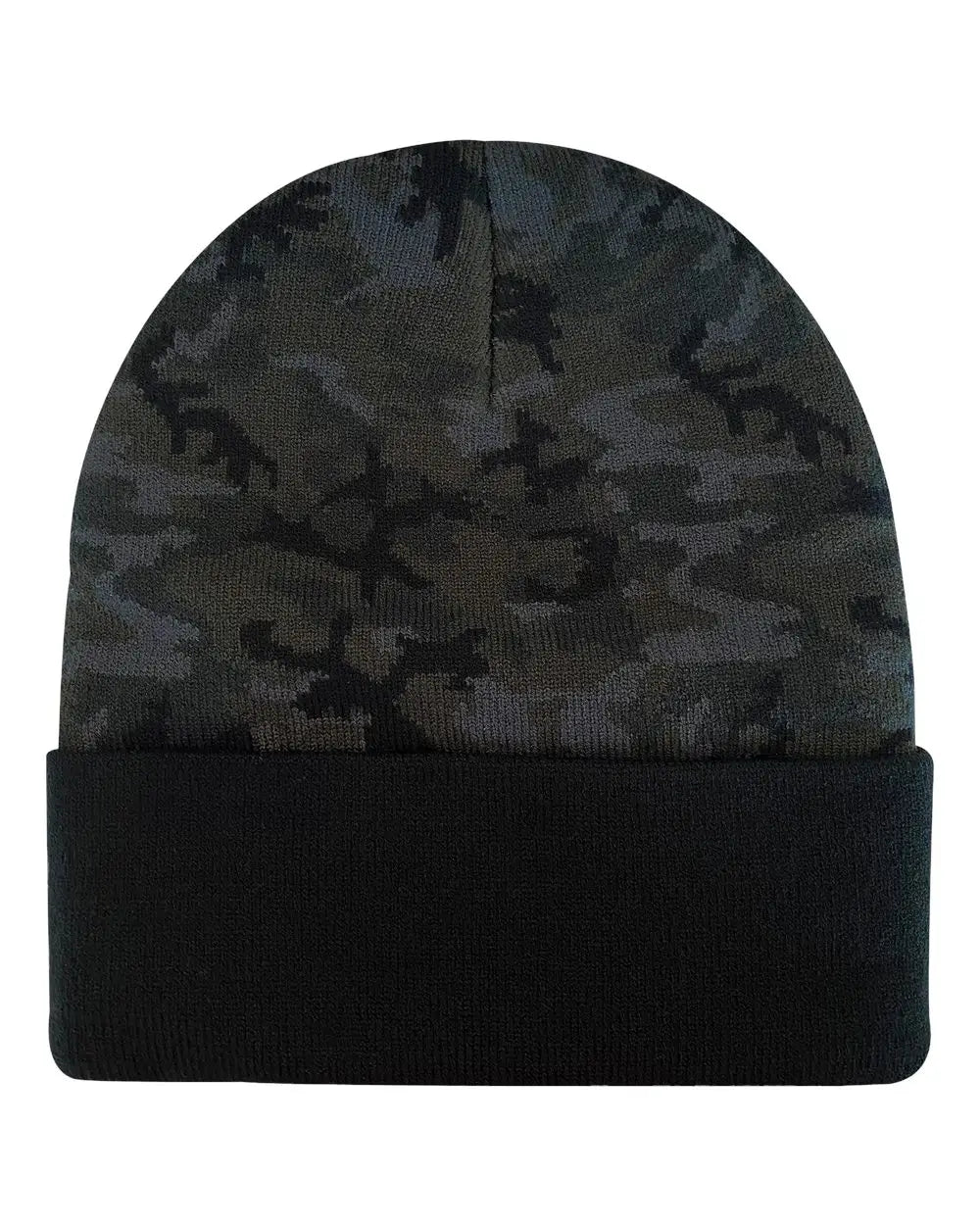 DRI DUCK 3523S Coleman Cuffed Beanie - 3523 - Black Woodland Camo - Black Woodland Camo / One Size Fits Most