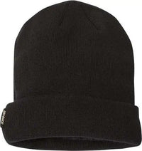 Dri Duck 3562 12’’ Basecamp Performance Knit Beanie Black Black / One Size Fits Most