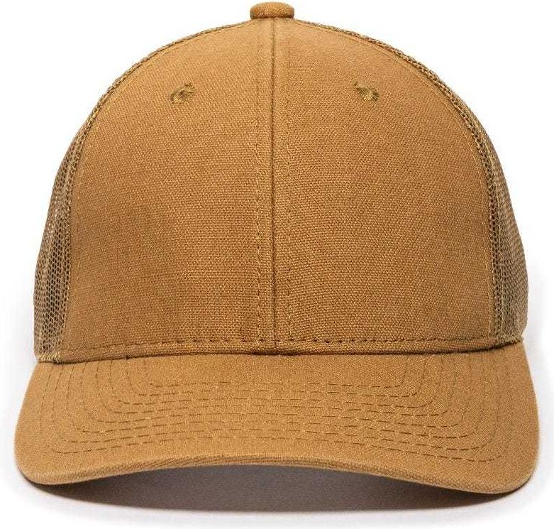 OC Sports DUK-800M Adjustable Mesh Back Cap - DUK Brown | HIT a Double