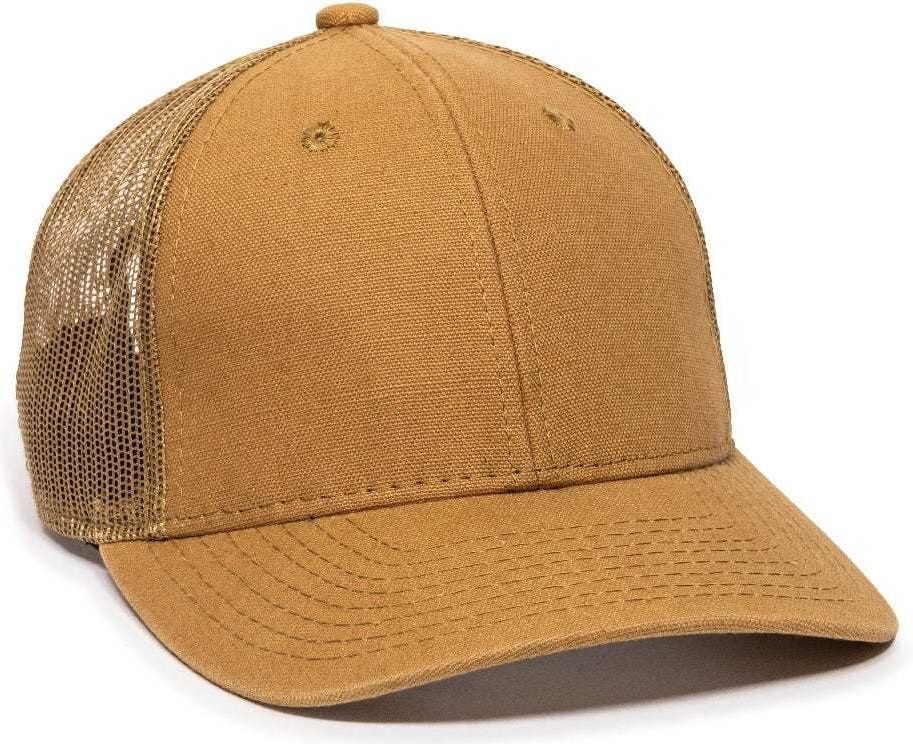 OC Sports DUK-800M Adjustable Mesh Back Cap - DUK Brown | HIT a Double