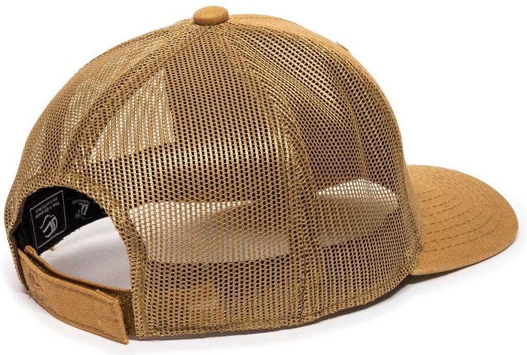 OC Sports DUK-800M Adjustable Mesh Back Cap - DUK Brown | HIT a Double