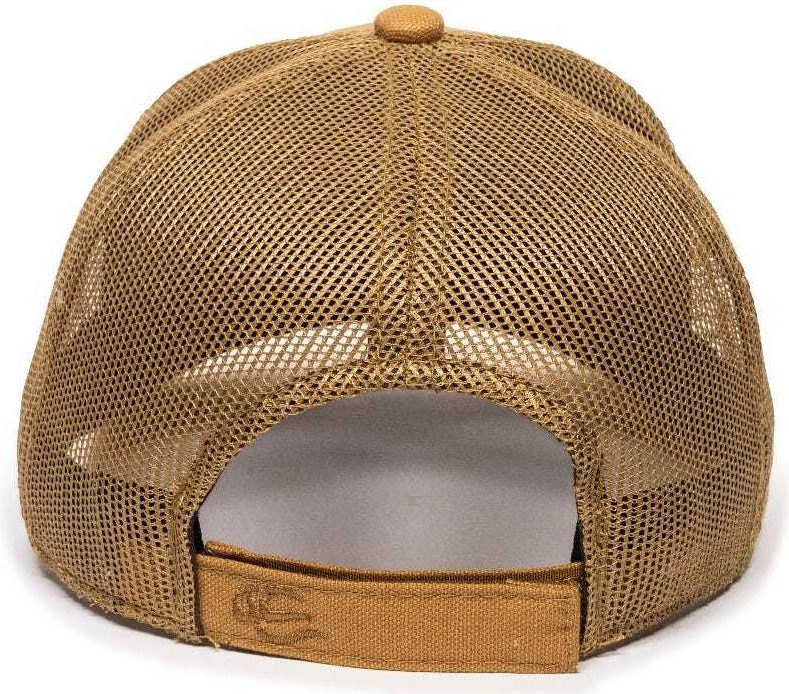 OC Sports DUK-800M Adjustable Mesh Back Cap - DUK Brown | HIT a Double