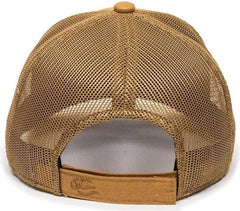 OC Sports DUK-800M Adjustable Mesh Back Cap - DUK Brown | HIT a Double