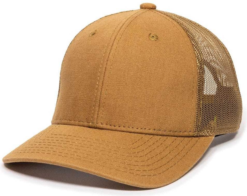 OC Sports DUK-800M Adjustable Mesh Back Cap - DUK Brown | HIT a Double