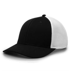 The Game GB518 Everyday Trucker Cap - Black White - HIT a Double - 4