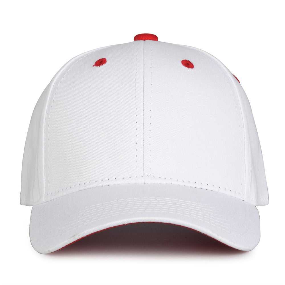The Game GB2016 White Snapback Cotton Twill Cap - White Red - HIT a Double - 2