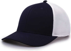 The Game GB518 Everyday Trucker Cap - Navy White | HIT a Double