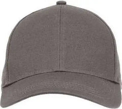 Econscious EC7025 6 Panel Organic Cotton Baseball Cap Charcoal Dark Gray / One Size Fits Most