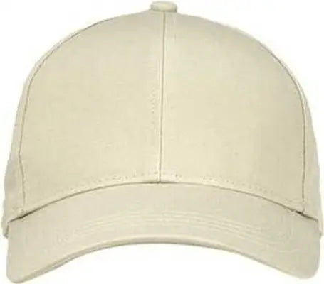 Econscious EC7025 6-Panel Organic Cotton Baseball Cap - Oyster - Ivory / One Size Fits Most