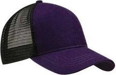Econscious EC7070 Eco Trucker Organic Recycled Cap - Beetroot Black - Purple Black / One Size Fits Most