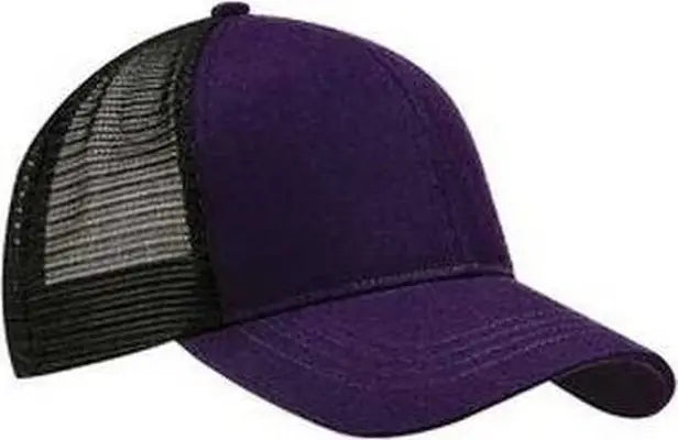 Econscious EC7070 Eco Trucker Organic Recycled Cap - Beetroot Black - Purple Black / One Size Fits Most