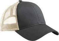 Econscious EC7070 Eco Trucker Organic Recycled Cap Black Oyster Black Ivory / One Size Fits Most