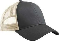 Econscious EC7070 Eco Trucker Organic Recycled Cap - Black Oyster - Black Ivory / One Size Fits Most