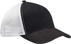 Econscious EC7070 Eco Trucker Organic Recycled Cap - Black White - Black White / One Size Fits Most